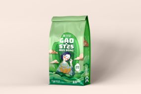 Bao bì gạo st25 Duy Dũng, được Tùng branding thiết kế