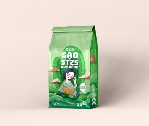 Bao bì gạo st25 Duy Dũng, được Tùng branding thiết kế